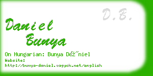 daniel bunya business card